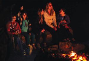 Adekate Lodge campfire